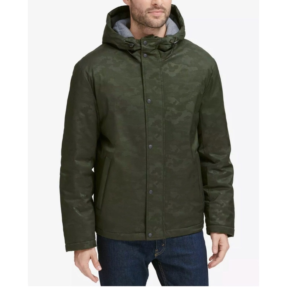 ✨NWT✨ COLE HAAN Men's Hooded Camo Puffer Jacket SZ LARGE